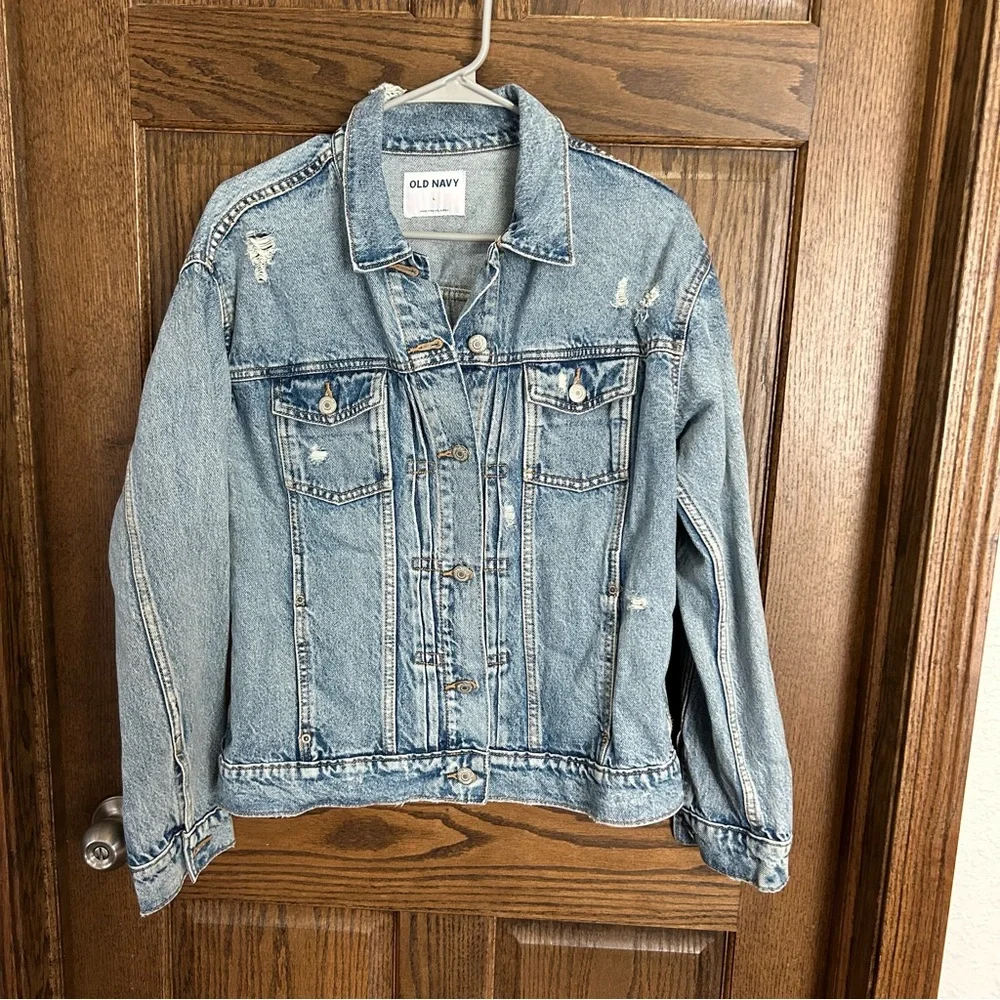 Old Navy Classic Blue Denim Jacket - Picture 1 of 3